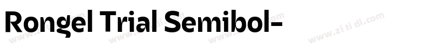 Rongel Trial Semibol字体转换